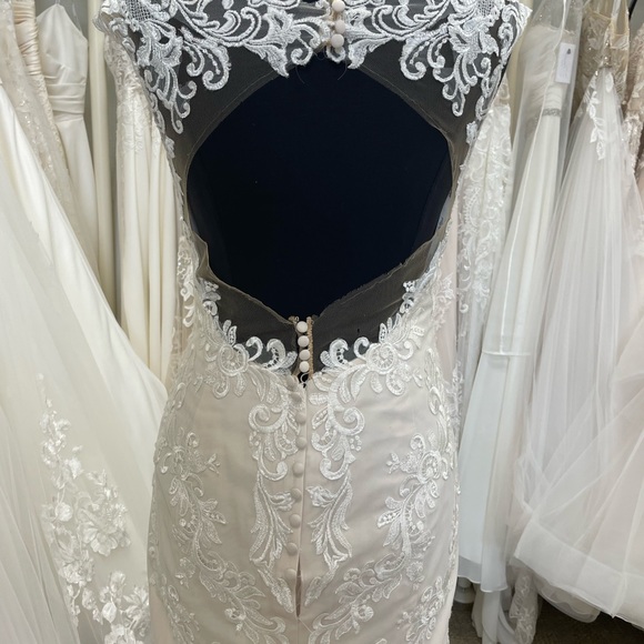 Ivory Blush Wedding Dress Bridal Gown - Picture 3 of 10